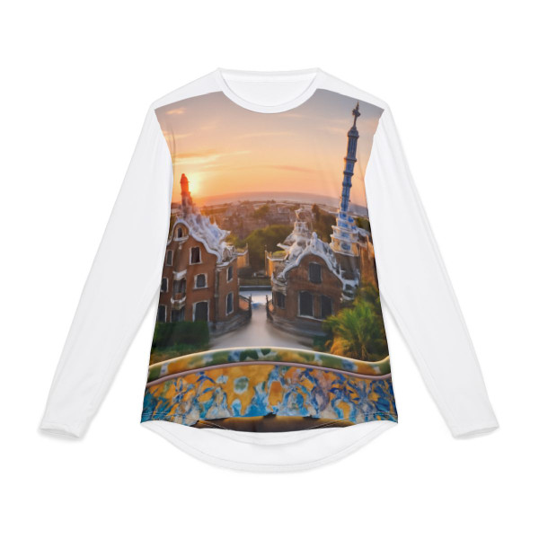 Barcelona Mosaic Dreams - Men's UV Protection Long Sleeve Shirt (AOP)