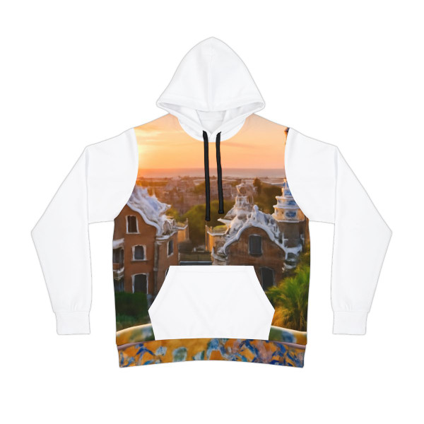Barcelona Mosaic Dreams - Athletic Hoodie (AOP)