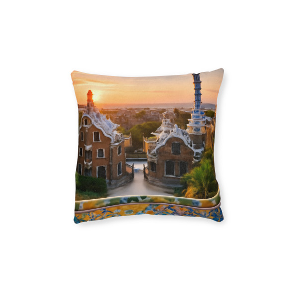 Barcelona Mosaic Dreams - Square Pillow