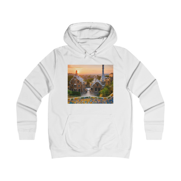 Barcelona Mosaic Dreams - Girlie College Hoodie