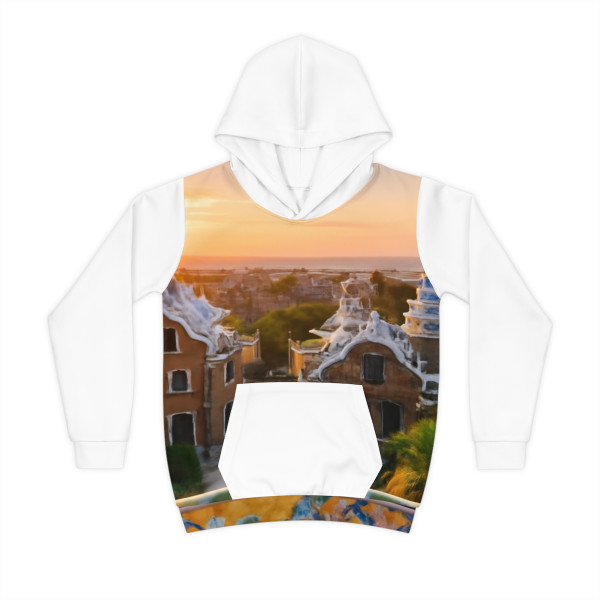 Barcelona Mosaic Dreams - Children's Hoodie (AOP)