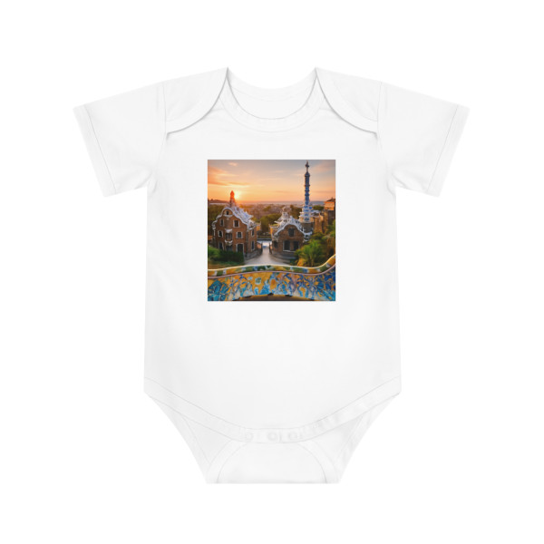 Barcelona Mosaic Dreams - Baby Short Sleeve Bodysuit