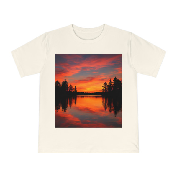 Sunset Over Tranquil Lake - Unisex Classic Jersey T-shirt