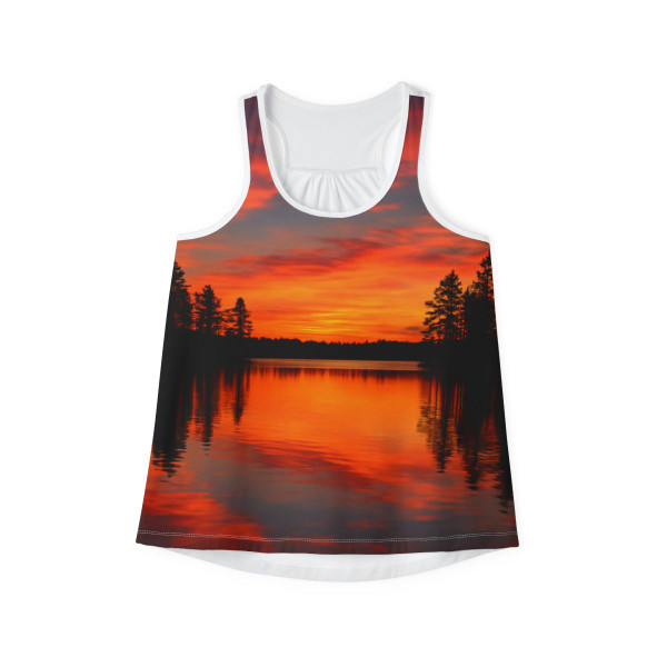 Sunset Over Tranquil Lake - Women's Tank Top (AOP)