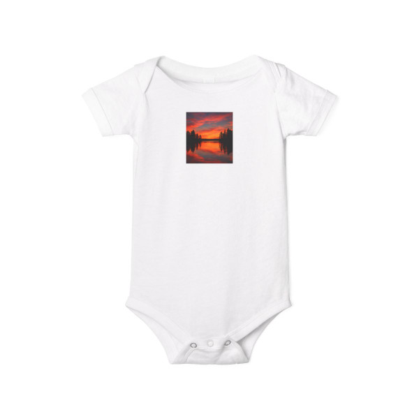 Sunset Over Tranquil Lake - Infant Jersey One Piece