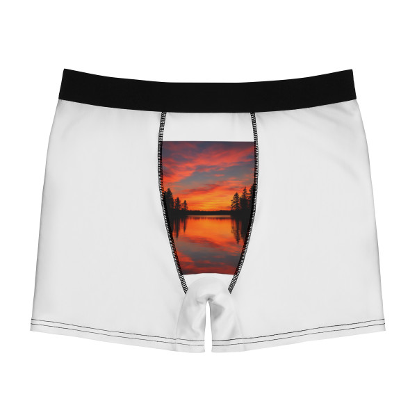 Sunset Over Tranquil Lake - Men's Boxer Briefs (AOP)
