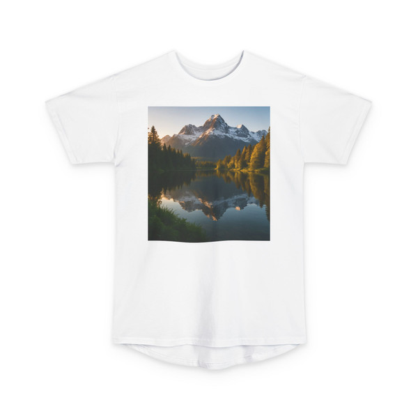 Mountain Reflections - Unisex Long Body Urban Tee