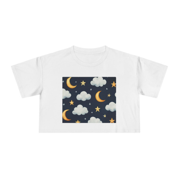 Celestial Night Whispers - Women's Crop Tee