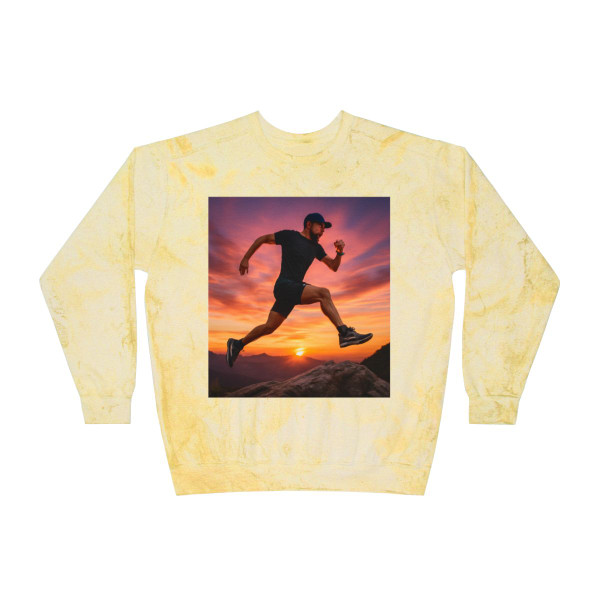 Mountain Trail Conqueror - Unisex Color Blast Crewneck Sweatshirt