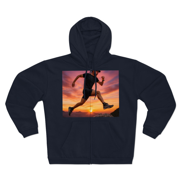 Mountain Trail Conqueror - Unisex Hooded Zip Sweatshirt