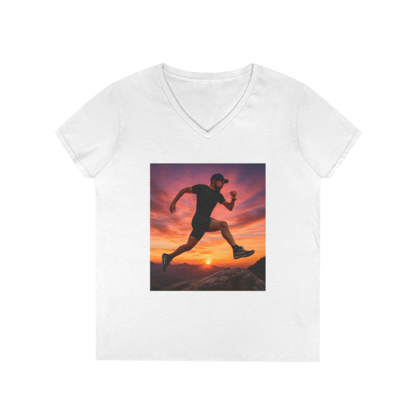 Mountain Trail Conqueror - Ladies' V-Neck T-Shirt