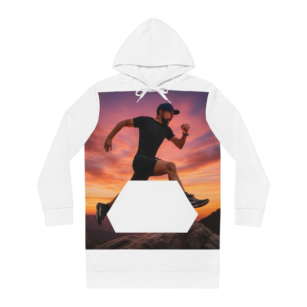 Mountain Trail Conqueror - Women's Hoodie Dress (AOP)