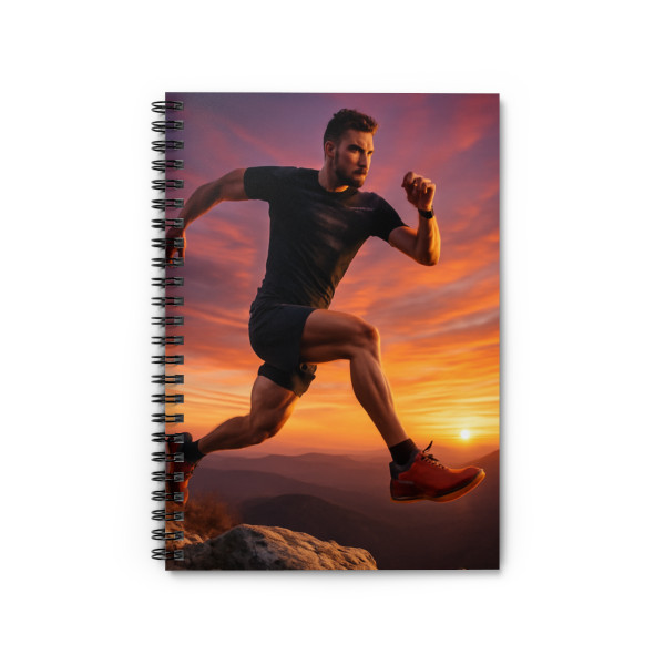 Mountain Trail Conqueror - Spiral Notebook - Ruled Line