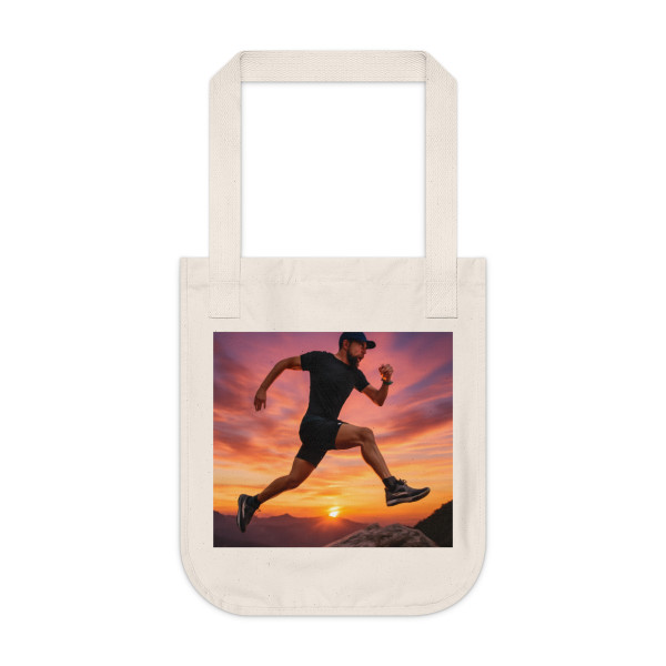 Mountain Trail Conqueror - Organic Canvas Tote Bag