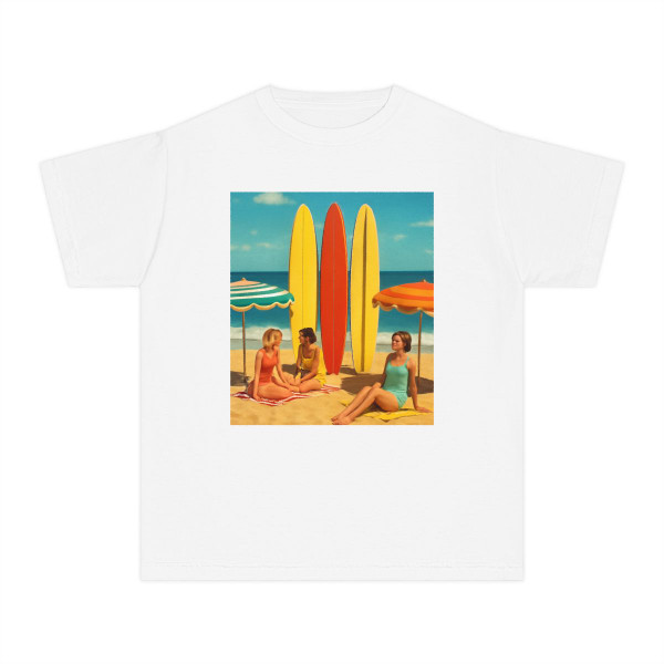 Retro Beach Vibes - Youth Midweight Tee
