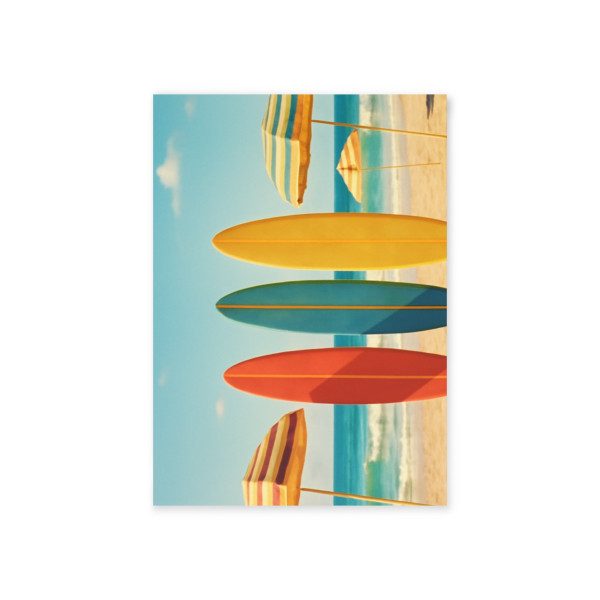 Retro Beach Vibes - Holiday Cards (Two-sided print)