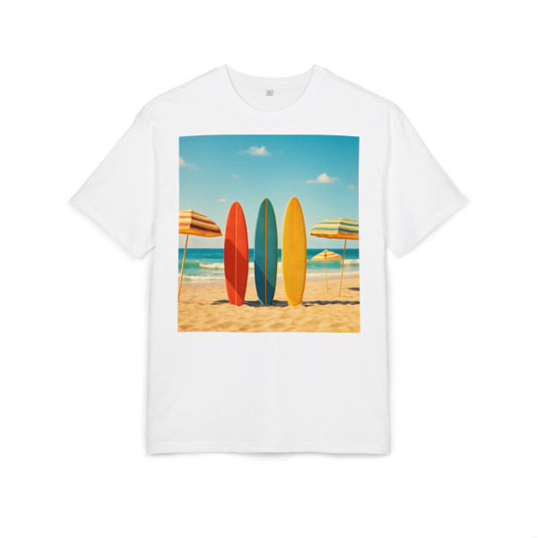 Retro Beach Vibes - Unisex Heavy Oversize Tee