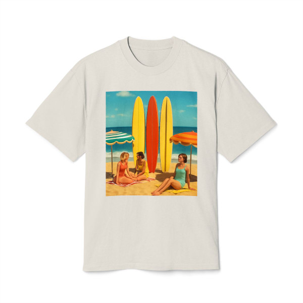 Retro Beach Vibes - Unisex Heavy Faded Tee