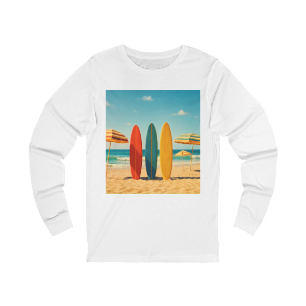 Retro Beach Vibes - Unisex Jersey Long Sleeve Tee