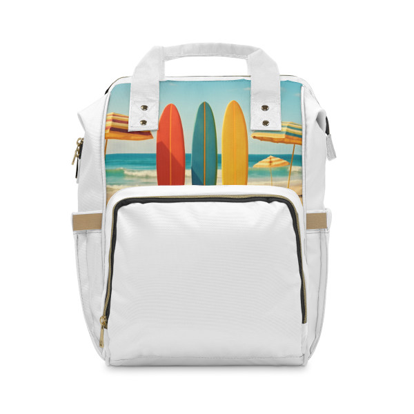 Retro Beach Vibes - Multifunctional Diaper Backpack