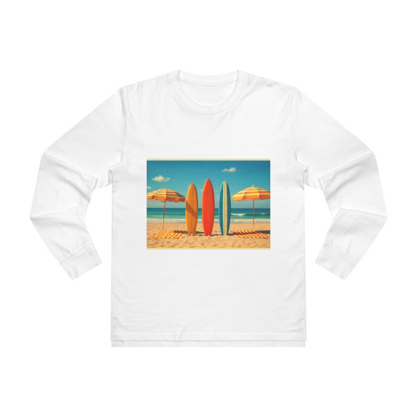 Retro Beach Vibes - Men’s Base Longsleeve Tee 