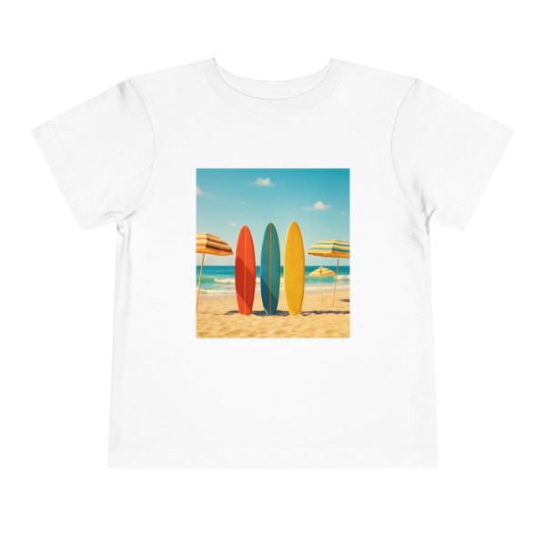 Retro Beach Vibes - Toddler Short Sleeve Tee