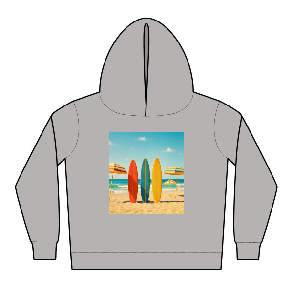 Retro Beach Vibes - Toddler Pullover Fleece Hoodies