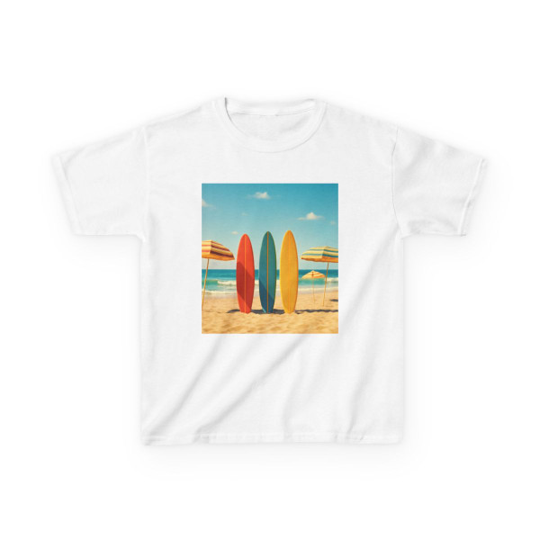 Retro Beach Vibes - Kids Heavy Cotton™ Tee
