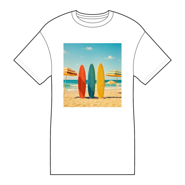 Retro Beach Vibes - Core Cotton Tee