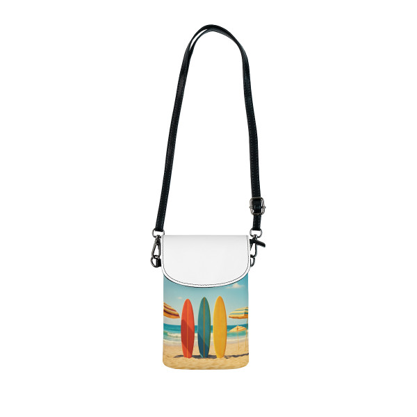 Retro Beach Vibes - Small Cell Phone Wallet
