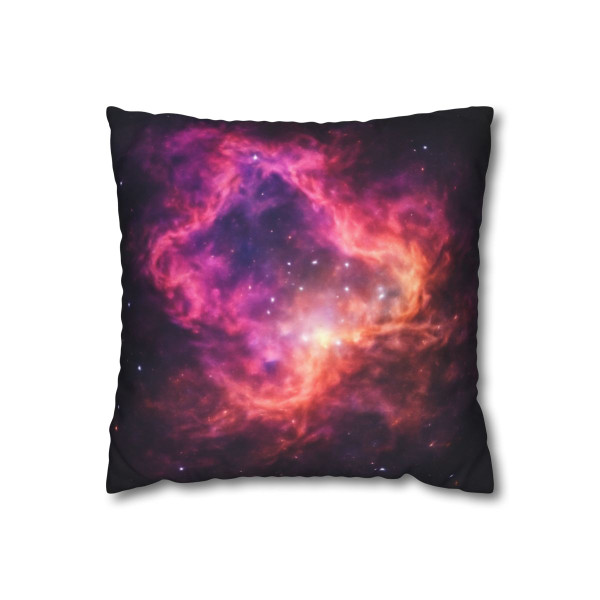 Nebula Dreamscape - Square Poly Canvas Pillowcase