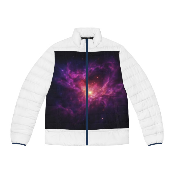 Nebula Dreamscape - Men's Puffer Jacket (AOP)