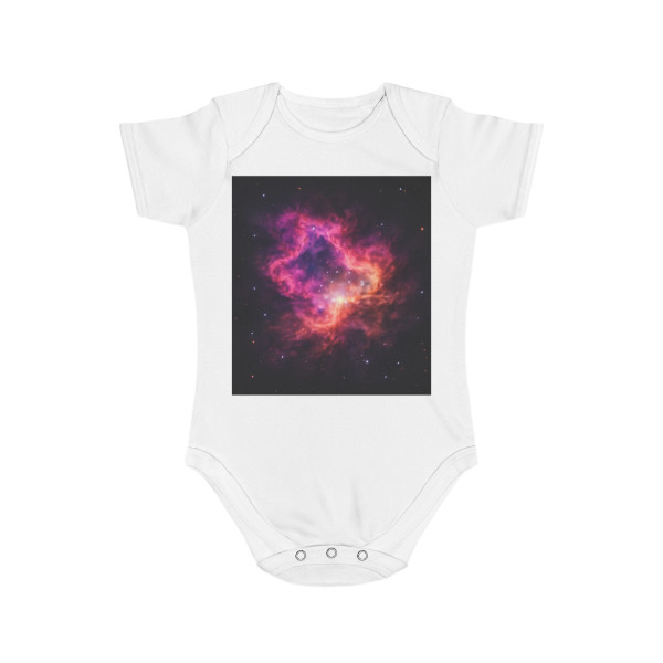 Nebula Dreamscape - Short Sleeve Baby Bodysuit