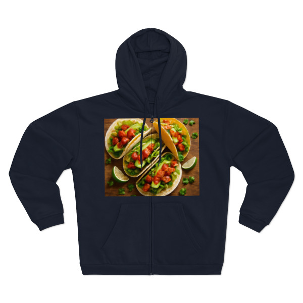 Spicy Taco Fiesta - Unisex Hooded Zip Sweatshirt