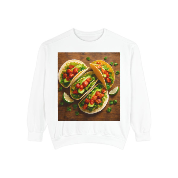 Spicy Taco Fiesta - Unisex Garment-Dyed Sweatshirt