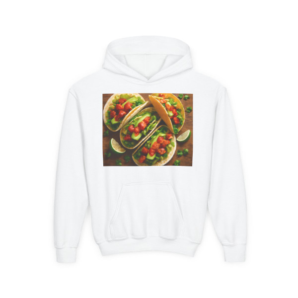 Spicy Taco Fiesta - Youth Heavy Blend Hooded Sweatshirt