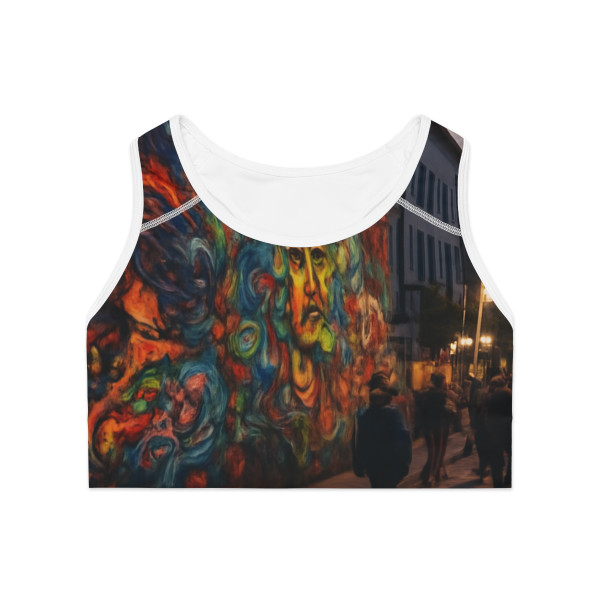 Berlin Graffiti Vibrance - Sports Bra (AOP)