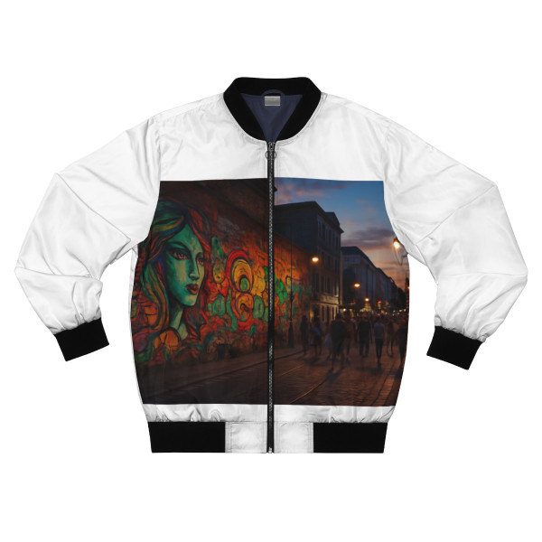 Berlin Graffiti Vibrance - Men's Bomber Jacket (AOP)