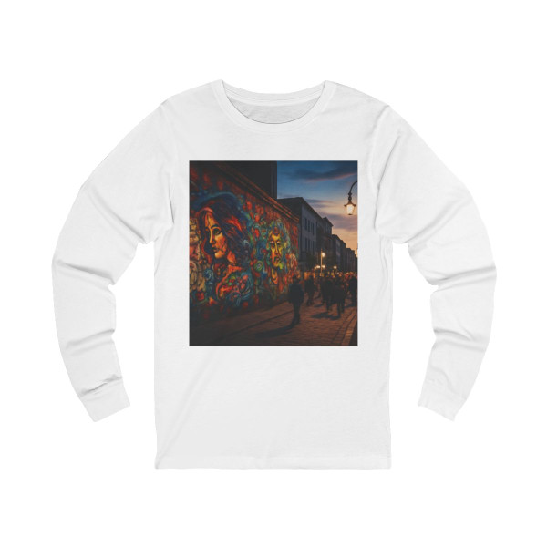 Berlin Graffiti Vibrance - Unisex Jersey Long Sleeve Tee