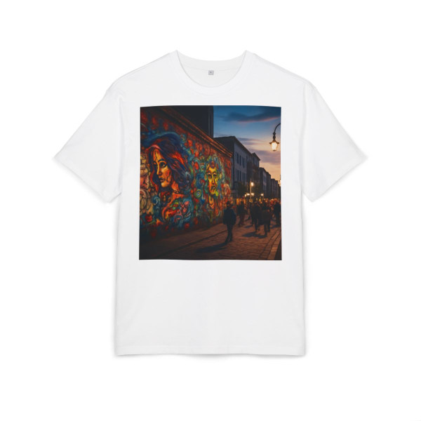 Berlin Graffiti Vibrance - Unisex Heavy Oversize Tee