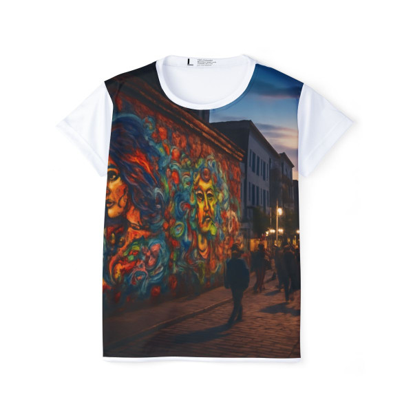 Berlin Graffiti Vibrance - Women's Sports Jersey (AOP)