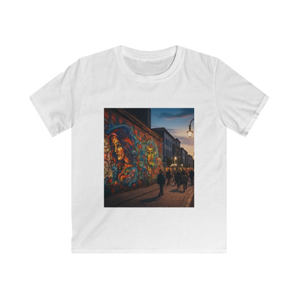 Berlin Graffiti Vibrance - Kids Softstyle Tee