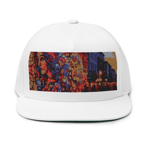 Berlin Graffiti Vibrance - Flat Bill Cap (Embroidery)
