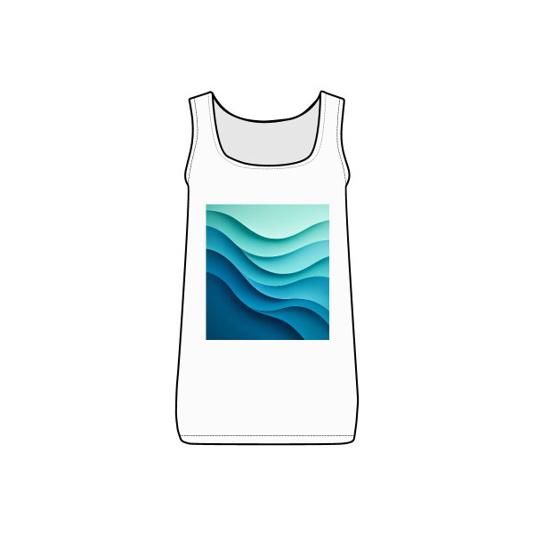 Ethereal Wave Dance - Women's Micro Ribbed Tank