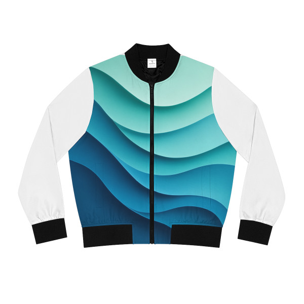 Ethereal Wave Dance - Women's Bomber Jacket (AOP)
