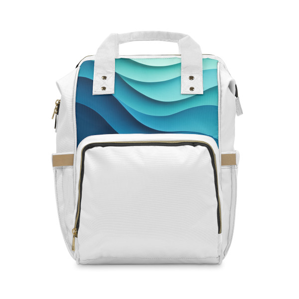 Ethereal Wave Dance - Multifunctional Diaper Backpack