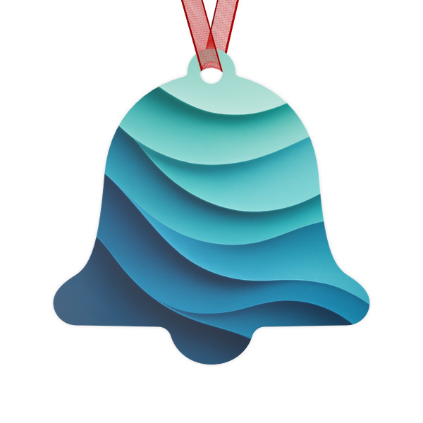 Ethereal Wave Dance - Metal Ornaments