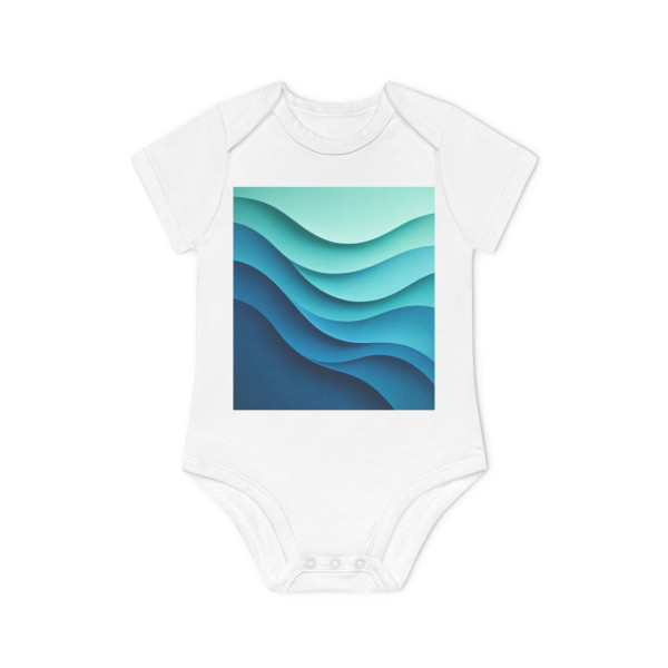 Ethereal Wave Dance - Baby Organic Short Sleeve Bodysuit
