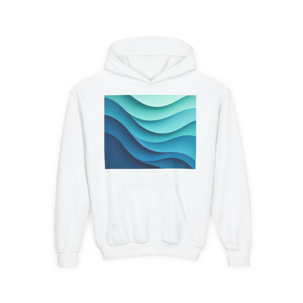 Ethereal Wave Dance - Youth Heavy Blend Hooded Sweatshirt