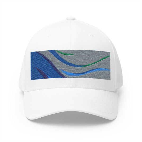 Ethereal Wave Dance - Closed-Back Structured Cap (Embroidery)